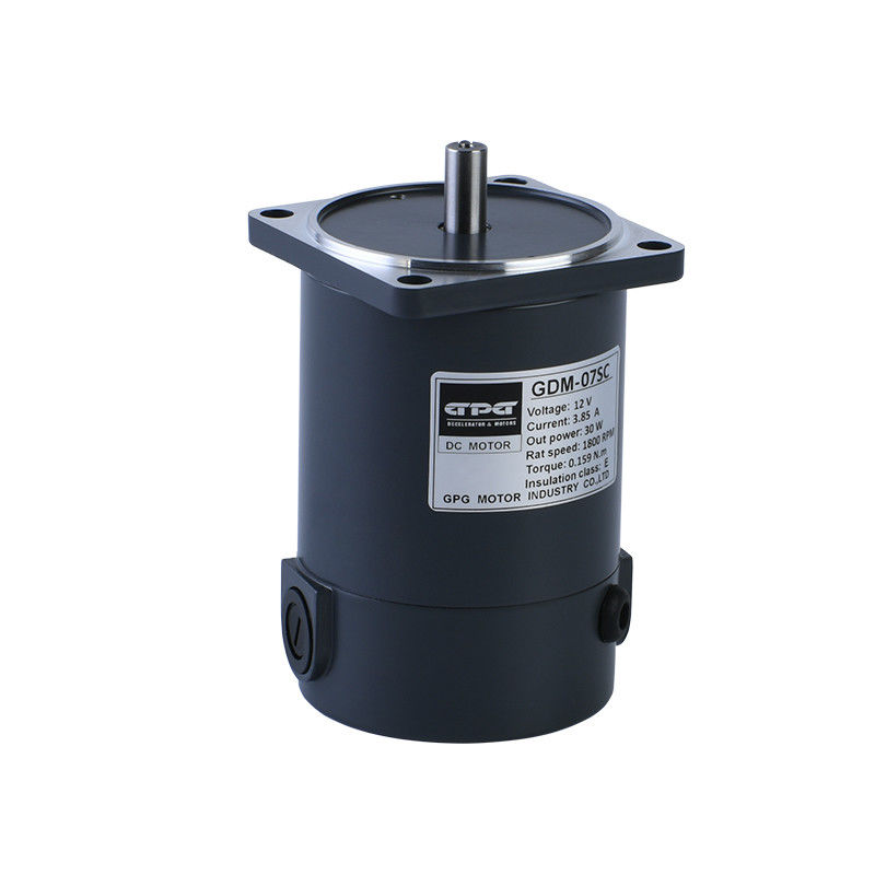 20W DCモーター60MM 12V 24V正方形のフランジ電気DCによっては1800 3200RPM円形シャフトのキー シャフトのブラシDCモーターが自動車に乗る