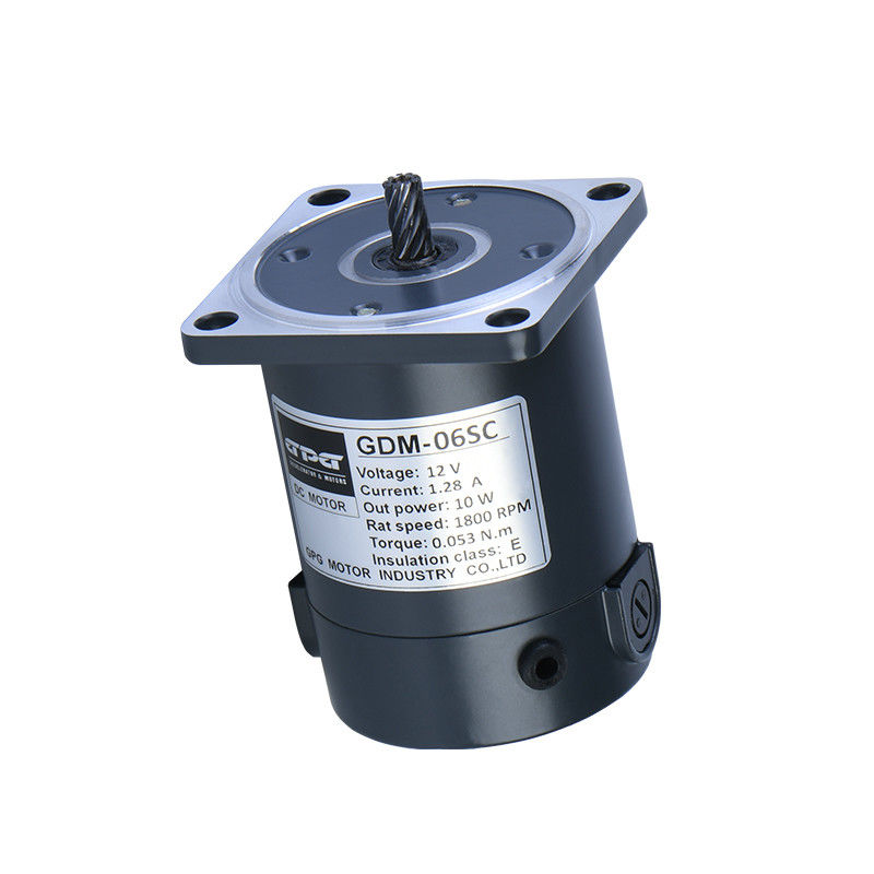 20W DCモーター60MM 12V 24V正方形のフランジ電気DCによっては1800 3200RPM円形シャフトのキー シャフトのブラシDCモーターが自動車に乗る